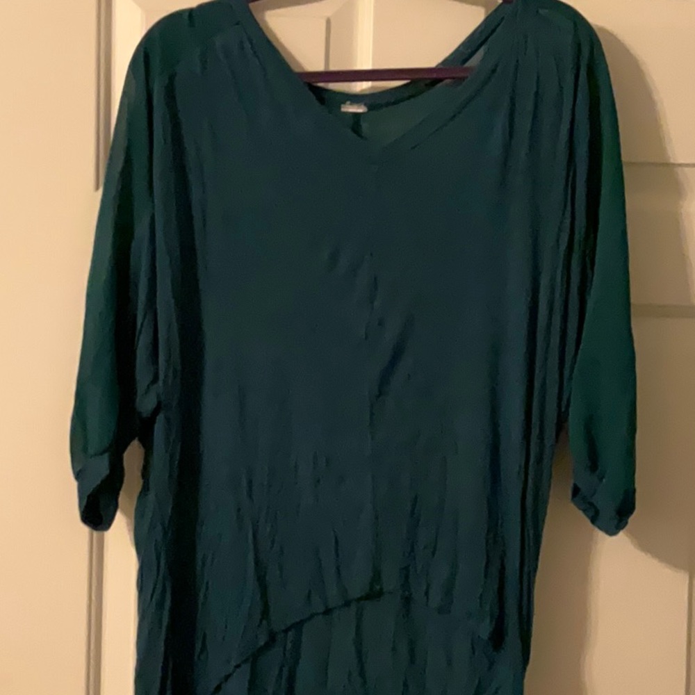 Teal Large Drop Shoulder Tunic